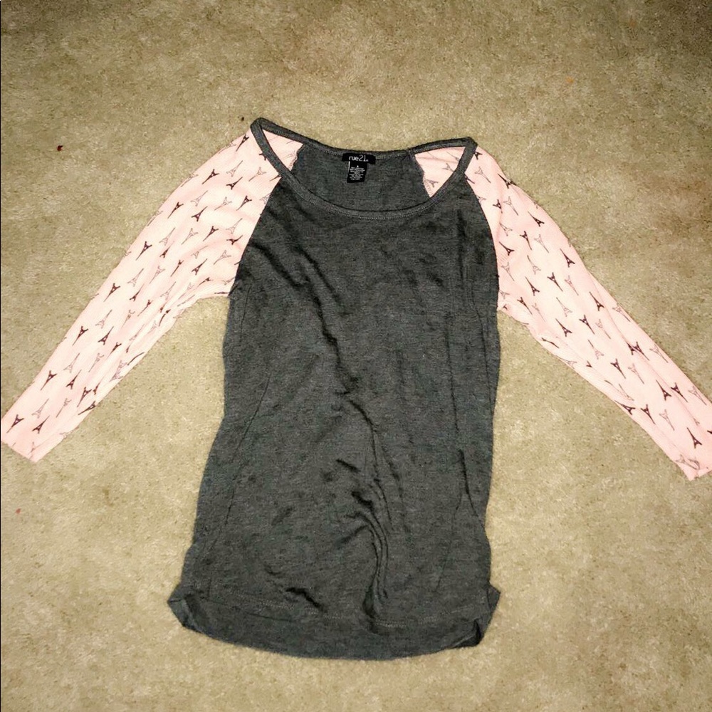 Shirt with Eiffel Tower on Sleeves